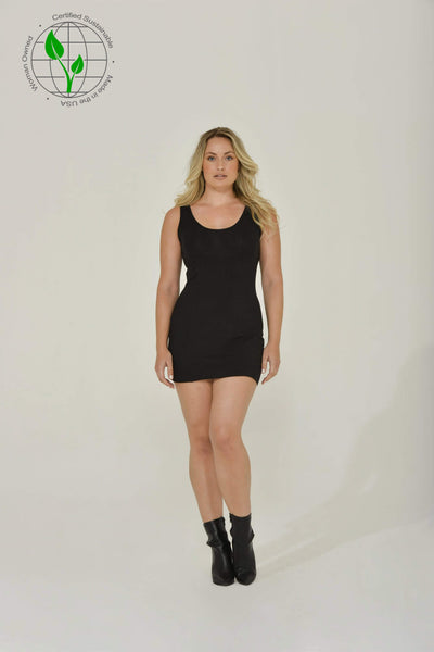 Black Tank Dress | Eco-Friendly | Sustainable Women's Clothing