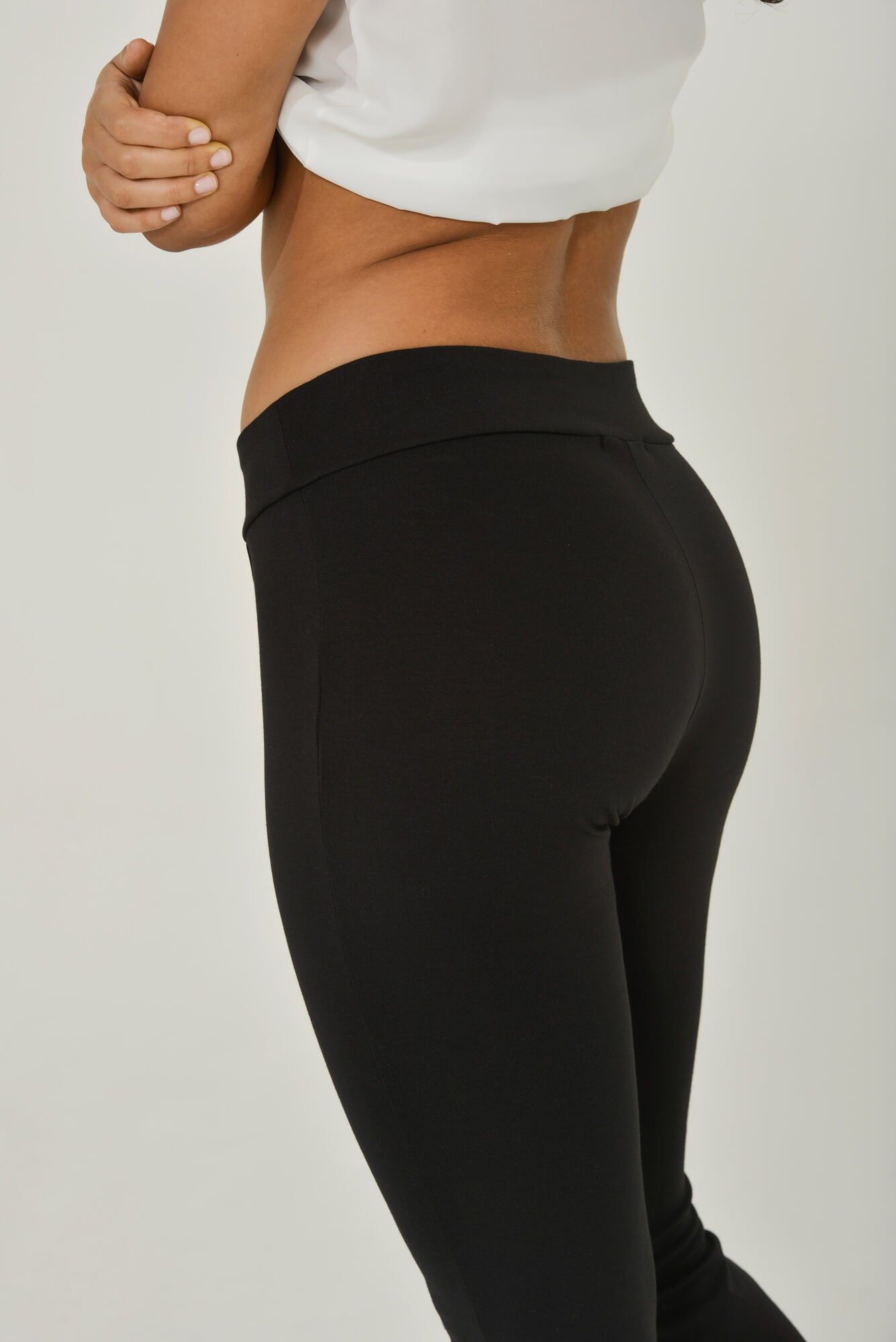 Black LEGGINGS | Stylish Black Slimming Effect Sexy Pants with Zippers 