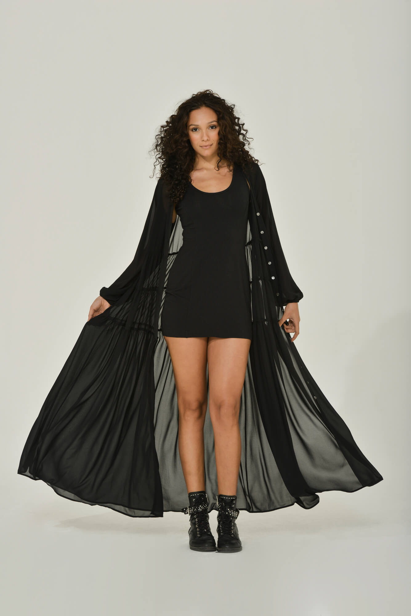 Button Up Maxi Dress | Black | Long Sleeve | Sustainable Clothing | Intention Button Up Maxi Dress | Black | Long Sleeve | Sustainable Clothing | Intention