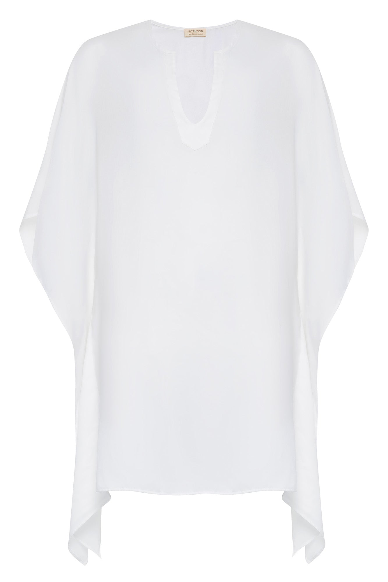 printed/embroidered White tunic tops and casual wear shirts