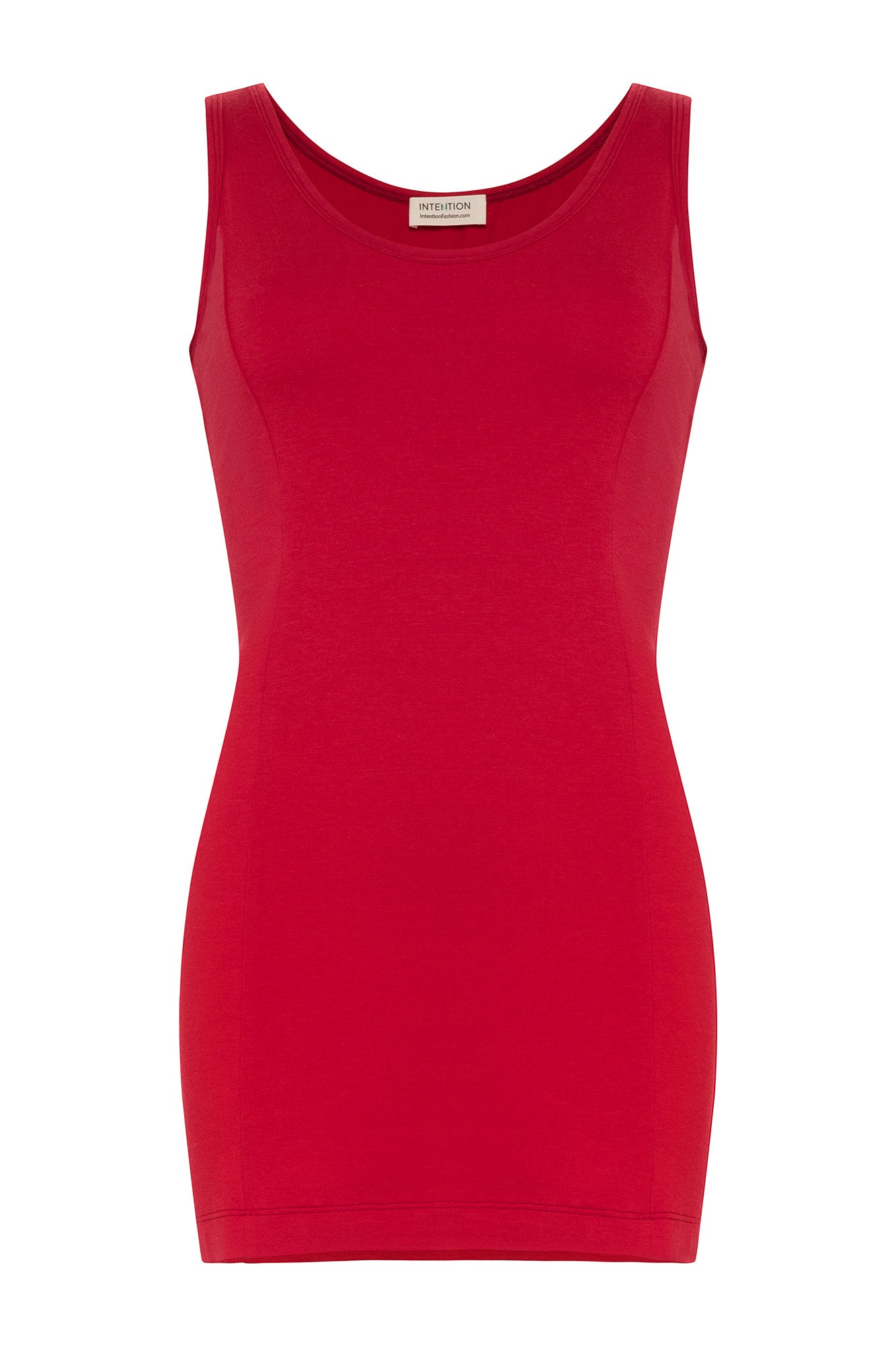 Red Tank Dress, Eco-Friendly, Sustainable Women's Clothing