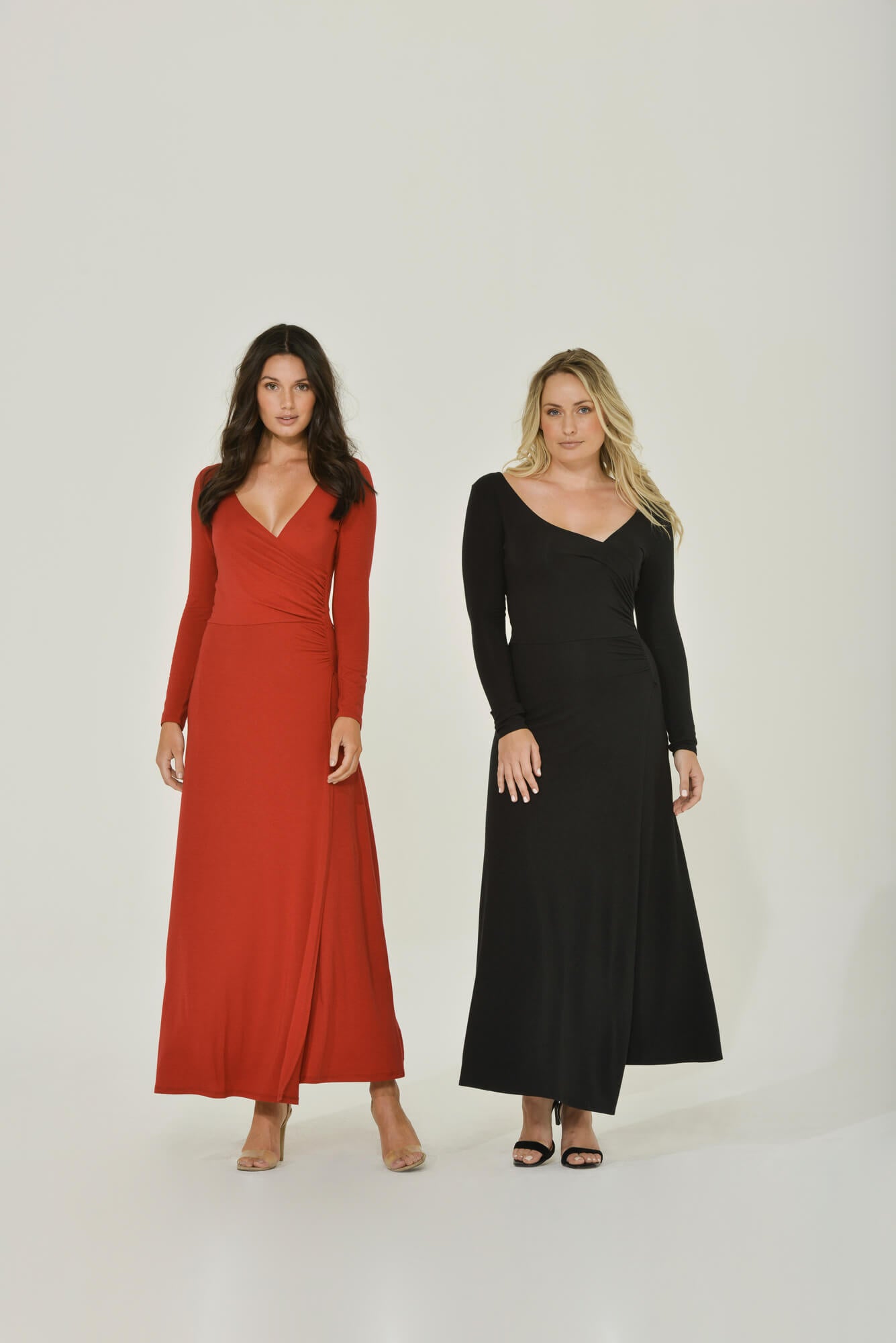 Maxi Wrap Dress | Red | Sustainable Women's Clothing | Intention Maxi Wrap Dress | Red | Sustainable Women's Clothing | Intention