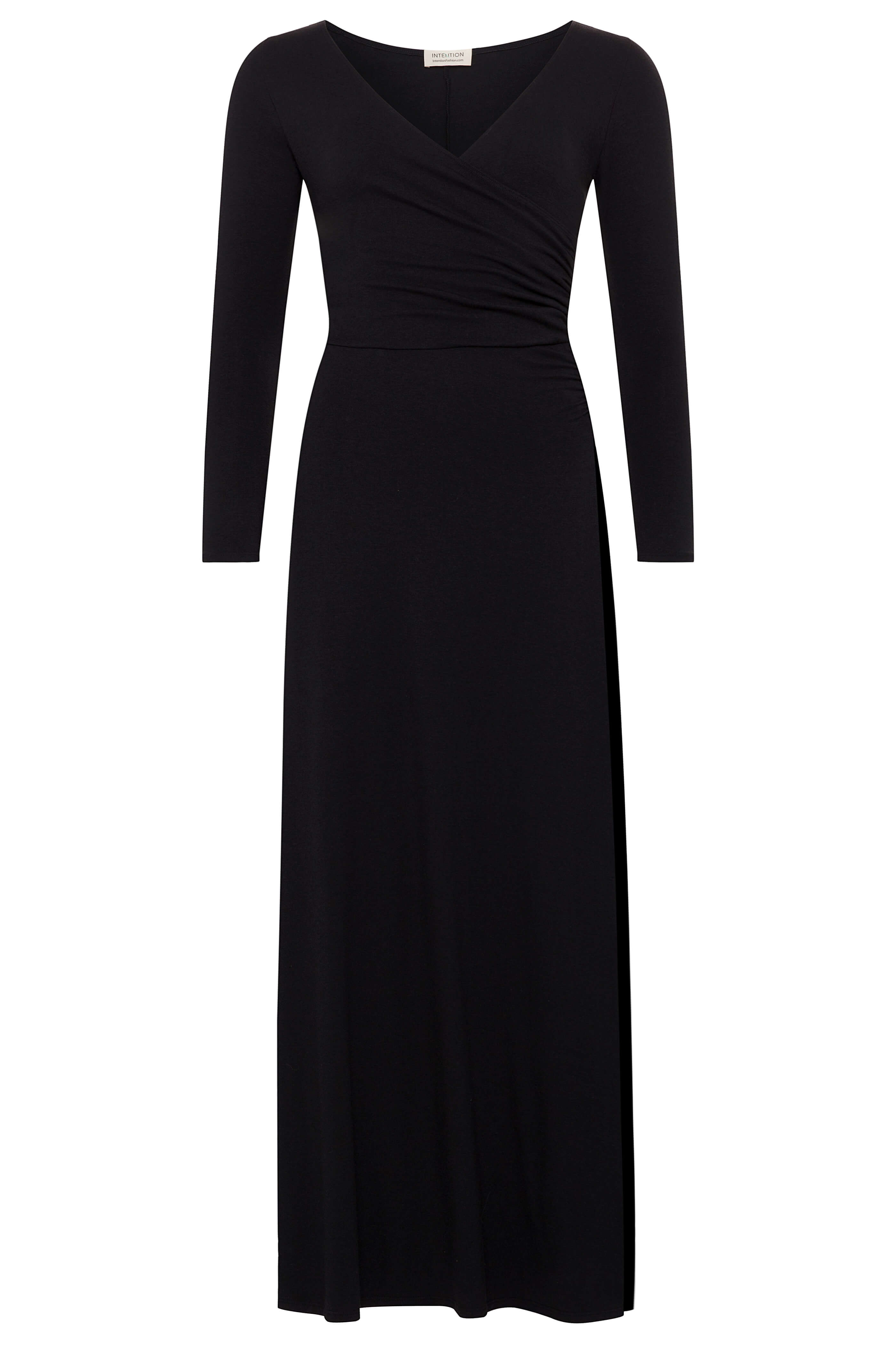 Maxi Wrap Dress | Black | Sustainable Women's Clothing | Intention Maxi Wrap Dress | Black | Sustainable Women's Clothing | Intention