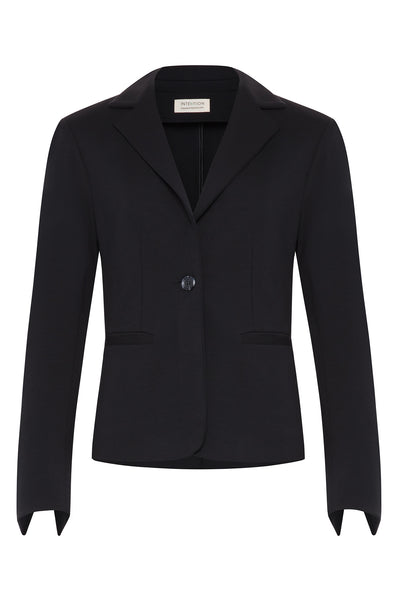 eco-friendly-womens-cloting-womens-blazer-black-Intention-Fashion